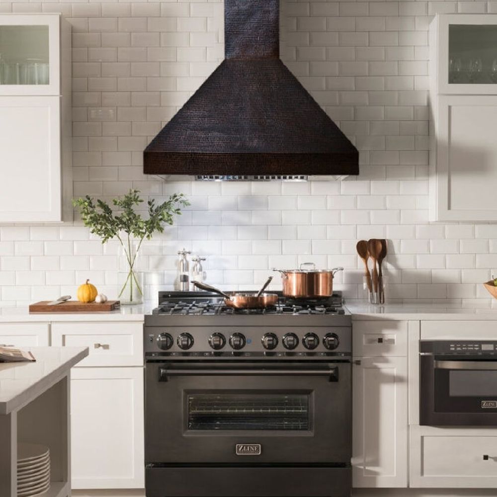 artisan made copper range hoods